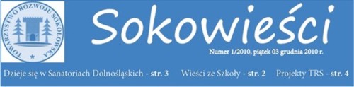 Numer 1 Sokowieści Numer 1 Sokowieści. Czasopismo lokalne Sokołowska