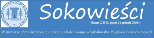 Numer 2 Sokowieści Numer 2 Sokowieści.Czasopismo lokalne Sokołowska
